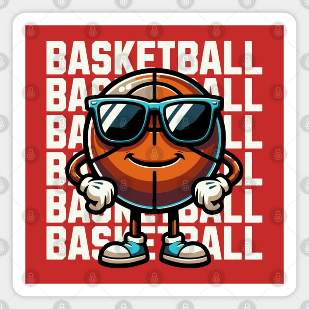 Basketball Mascot Magnet by Norse Magic